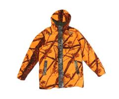 VESTE IMPERMEABLE CHAUDE 100 CAMO SOLOGNAC - CAMO FLUO OCCASION camo fluo