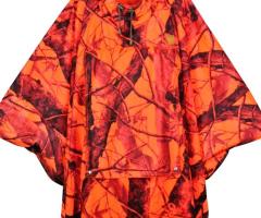 Poncho chasse orange camo (Couleur: Signalcamo, Taille: L)