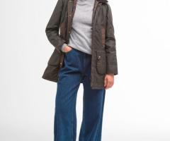 Veste huilée femme Bower (Couleur: Olive, Taille: 10) - 4