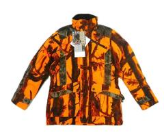 Veste Homme Percussion Chasse Brocard - Camo Orange/noir - S Occasion S
